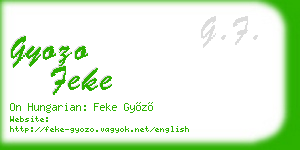 gyozo feke business card